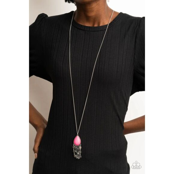 Musically Mojave Pink Necklace (420) - Picture 1 of 3